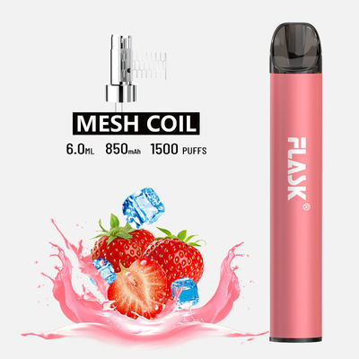 Bobina disponible de la malla de la pluma 1500puffs de Vape de la circulación de aire lisa de F900 P6