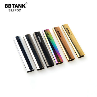 el dispositivo disponible electrónico de los cigarrillos CBD Vape del humo 0.5gram electrochapó negro