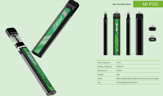 pluma delgada de Vape de la batería del vaporizador 350mah del concentrado de la cera 3.5V