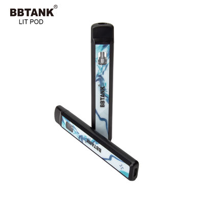 Dispositivo disponible cargable de la vaina del vape del tanque de cerámica grueso 1.0ml del aceite del thc del cbd del delta 8