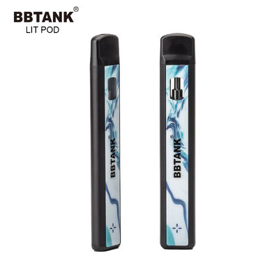 Dispositivo disponible cargable de la vaina del vape del tanque de cerámica grueso 1.0ml del aceite del thc del cbd del delta 8