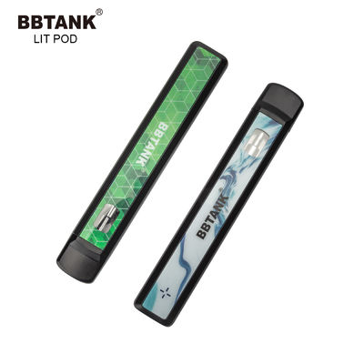 Dispositivo disponible cargable de la vaina del vape del tanque de cerámica grueso 1.0ml del aceite del thc del cbd del delta 8