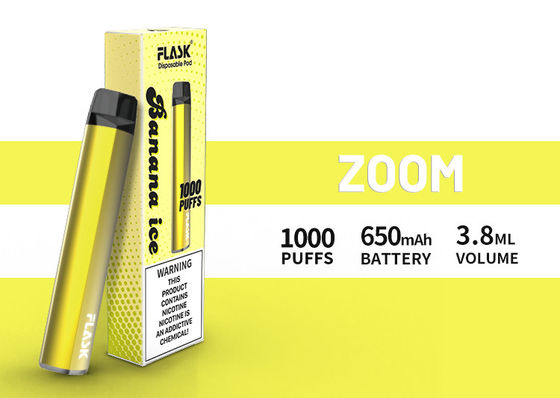 Jugo abundante 1000puffs de la fuente 650mah 3.8ml de la garantía de calidad de Disposol Vapepen del ENFOQUE