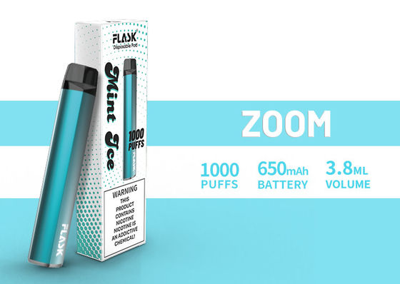Jugo abundante 1000puffs de la fuente 650mah 3.8ml de la garantía de calidad de Disposol Vapepen del ENFOQUE