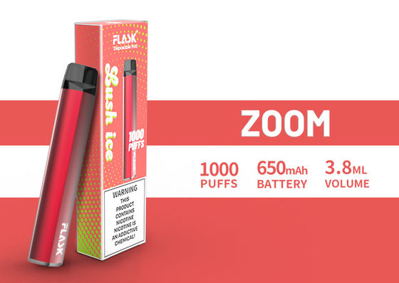 Jugo abundante 1000puffs de la fuente 650mah 3.8ml de la garantía de calidad de Disposol Vapepen del ENFOQUE