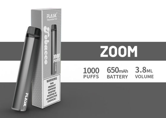 Jugo abundante 1000puffs de la fuente 650mah 3.8ml de la garantía de calidad de Disposol Vapepen del ENFOQUE