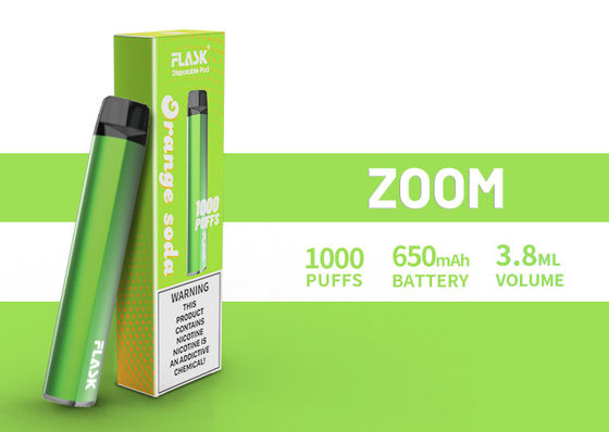 Vapenation 1000puffs 650 Mah Cotton Organic de DisposableVapepen del ENFOQUE