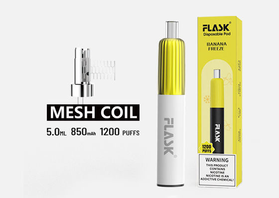 vainas condimentadas sal de Pen Mesh Coil Vape Pre Filled del vaporizador de la nicotina de 850mAh el 2%