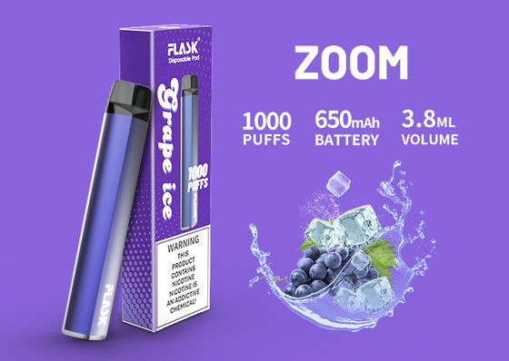 cartucho de cerámica del aceite 1000puffs, cartucho de 3.8ml 650 Mah Flavored CBD Vape