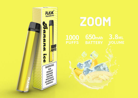 cartucho de cerámica del aceite 1000puffs, cartucho de 3.8ml 650 Mah Flavored CBD Vape