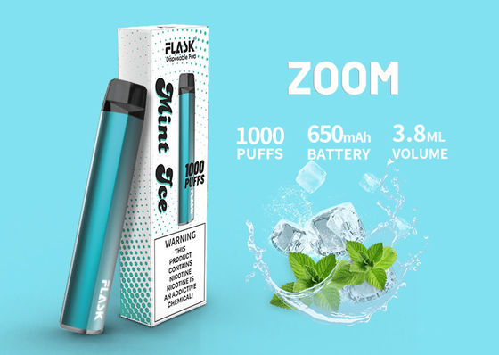 cartucho de cerámica del aceite 1000puffs, cartucho de 3.8ml 650 Mah Flavored CBD Vape