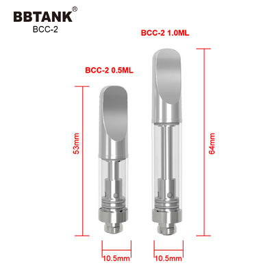 Bobina de cerámica del cartucho electrónico del cigarrillo 1.0ml CBD del delta 8 THC Vape