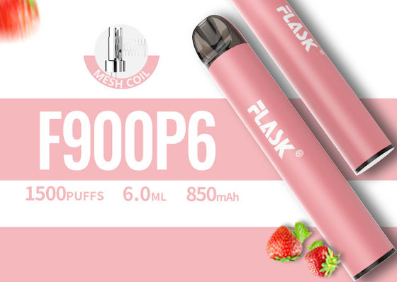 dispositivo disponible de la vaina de 6.0ml Vape, pluma disponible de 1500puffs Vape