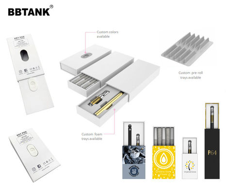Caja de empaquetado del vaporizador de 510 hilos, cajas vacías del cartucho del CET Vape