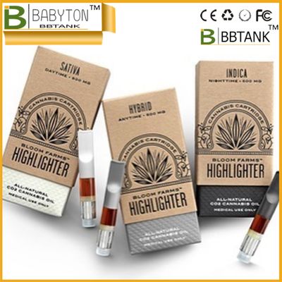 La FCC CMYK hecho a mano dobla las cajas para arriba de empaquetado para la pluma de CBD Vape