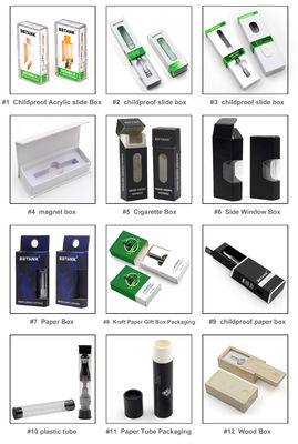La FCC CMYK hecho a mano dobla las cajas para arriba de empaquetado para la pluma de CBD Vape