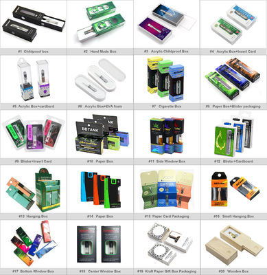La FCC CMYK hecho a mano dobla las cajas para arriba de empaquetado para la pluma de CBD Vape
