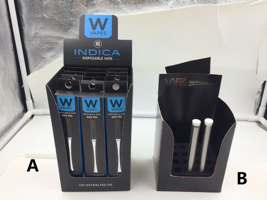 Cajas plegables de encargo barnizadas blancas del OEM para el cartucho del aceite de CBD