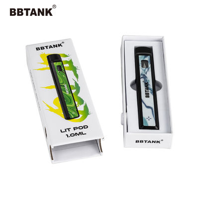 Caja de Art Paper Vape Pen Packaging del delta 9, caja de papel de cartucho de THC