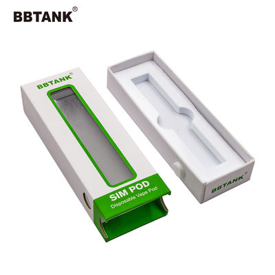 Art Paper Vape Pen Device laminado de capa ULTRAVIOLETA encajona disponible