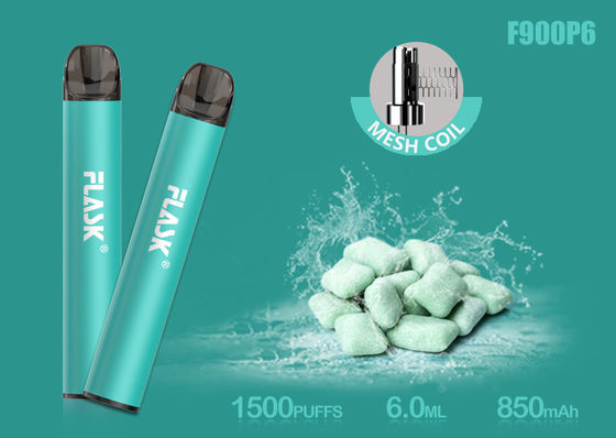 Cartucho de cristal del aceite de Nicosalt el 5% 1500puffs 6.0ml con Mesh Coil