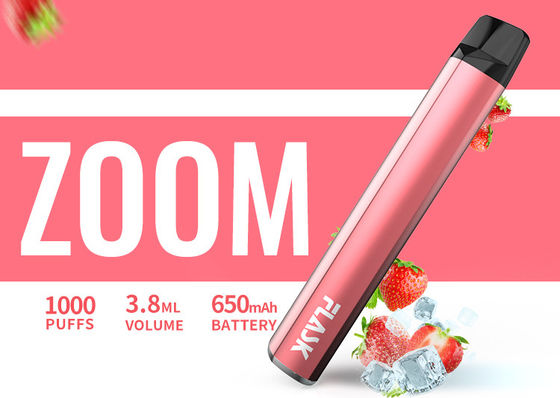 650 Mah Electronic 3.8ml 1000puffs condimentaron el vaporizador Pen Nicosalt el 1%