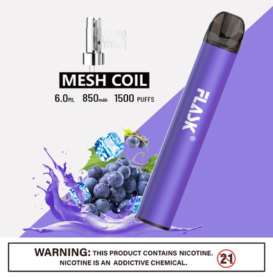 RGBvape SS304 Ecig 1500 dispositivos disponibles del vape del soplo con Mesh Coil