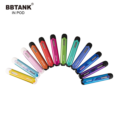 BBTANK EN la vaina de cerámica disponible de Vape de la bobina del dispositivo 2ml de Vape del aceite de destilado de la VAINA THC con los procesos 100% del control de calidad
