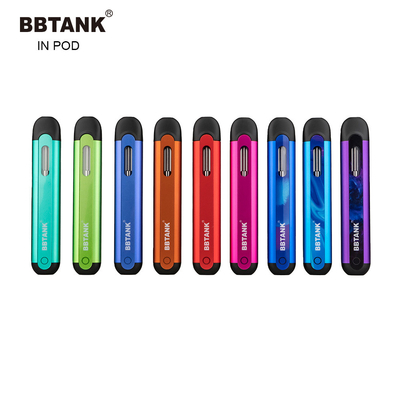 THC Vape disponible BBTANK EN pluma gruesa del aceite de la pluma CBD del vape del delta 8 del sistema de la vaina del aceite del E-cig 350mah de la recarga de la vaina