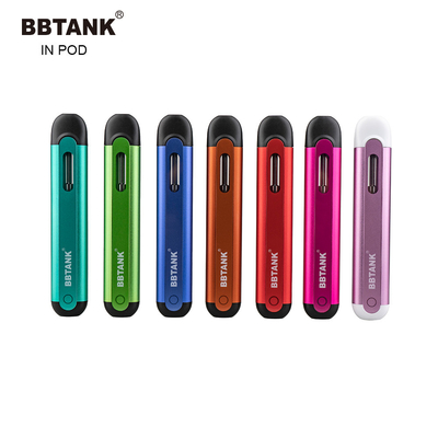 Cartucho de cerámica de la boquilla de Vape de la vaina del dispositivo del delta 8 del aceite disponible plano 2ml Cbd de Thc