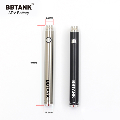 El botón de la batería del cig de 510 E precalienta la batería ajustable recargable de los ADV 510 de los voltajes BBTANK
