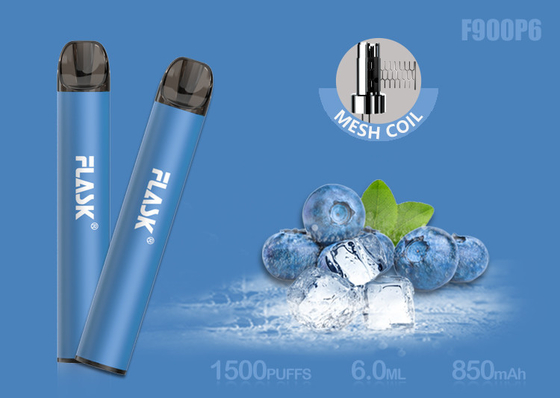Líquido disponible del dispositivo 6.0ml E de la vaina del soplo 850mAh Vape del ODM 1500 del OEM
