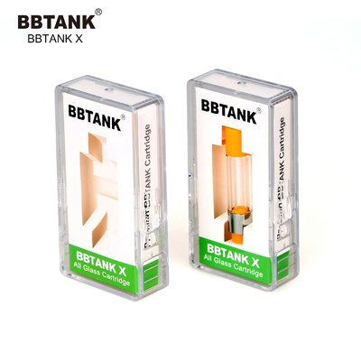 Cartucho de cristal lleno original al por mayor 0.5ml 1,0 de la fábrica de BBTANK 2,0 gramos, 510 hilo, aceite de la viscosidad de la amplia gama del ajuste