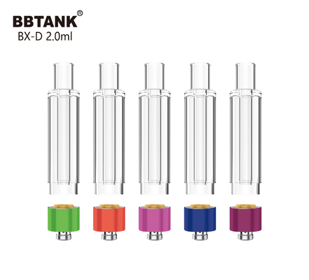BBtank 2.0ml todo el atomizador de cristal del hilo del cartucho 510 para el aceite grueso del cáñamo
