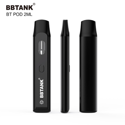 vaina disponible del vape del botón 2ml precalentar el cartucho de cerámica de la bobina para el thc del delta 8