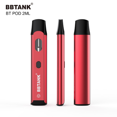 vaina disponible del vape del botón 2ml precalentar el cartucho de cerámica de la bobina para el thc del delta 8