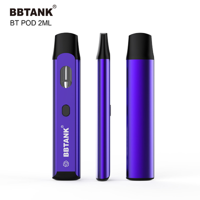 vaina disponible del vape del botón 2ml precalentar el cartucho de cerámica de la bobina para el thc del delta 8
