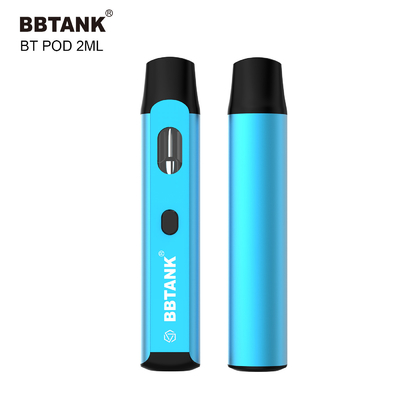El botón disponible de encargo del dispositivo 2ml de THC Vape precalienta la bobina de cerámica de la función ninguna obstrucción