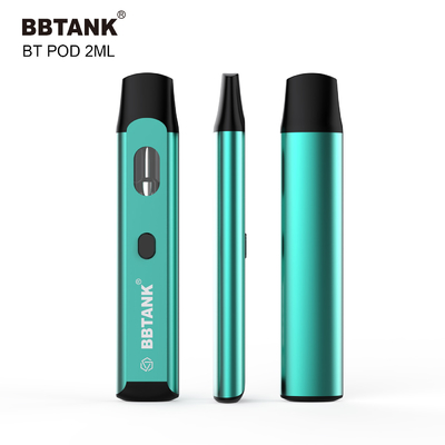 El botón disponible de encargo del dispositivo 2ml de THC Vape precalienta la bobina de cerámica de la función ninguna obstrucción
