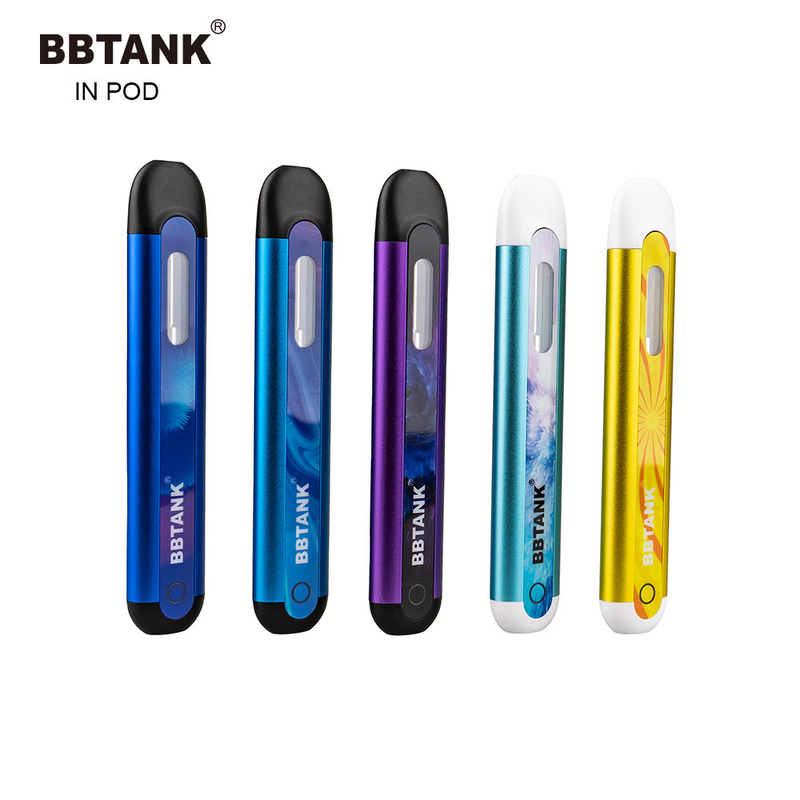BBTANK dispositivo disponible de la vaina del vape del lil de la pluma gruesa del aceite de 2 ml recargable EN la pluma de encargo CBD de Vape de la vaina del aceite del delta 8 del logotipo de la VAINA