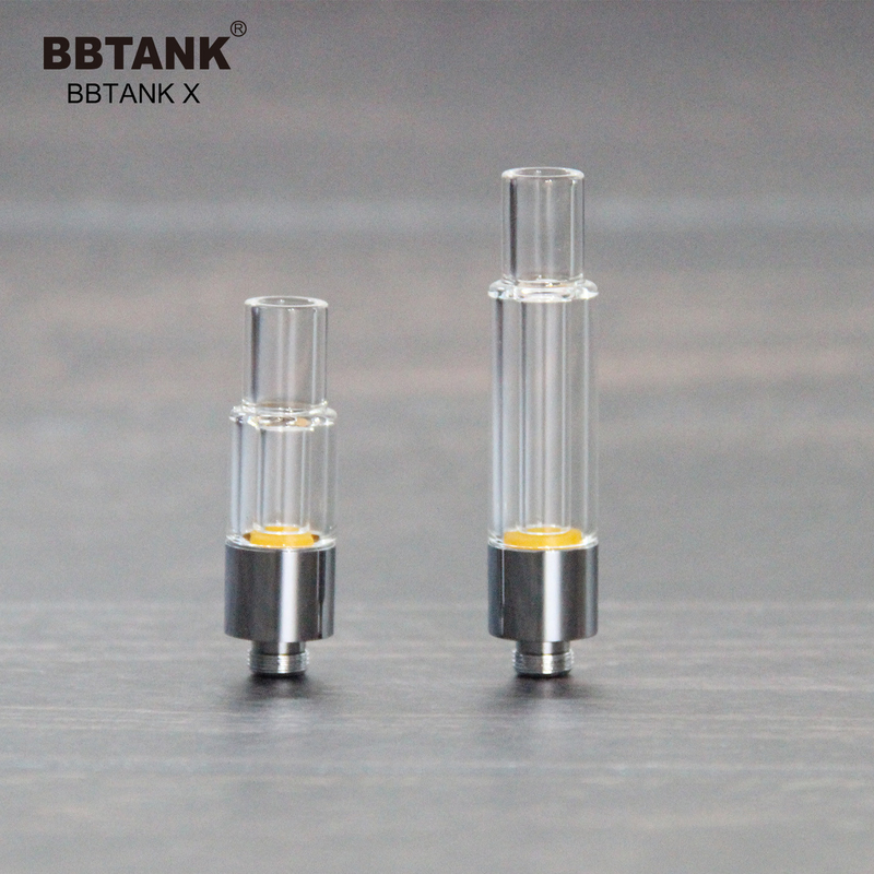 Cartucho de cristal lleno original al por mayor 0.5ml 1,0 de la fábrica de BBTANK 2,0 gramos, 510 hilo, aceite de la viscosidad de la amplia gama del ajuste